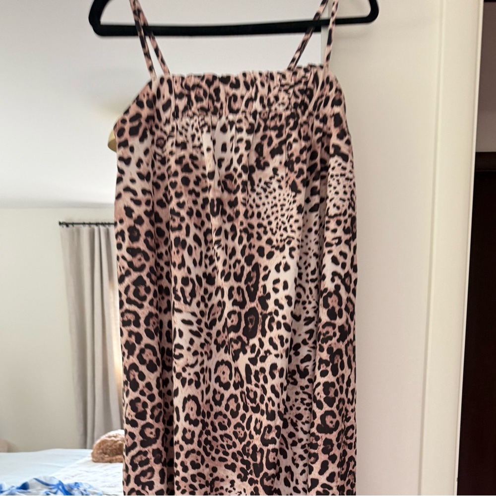 Leopard Print Maxi Dress